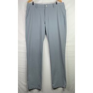 Bonobos Performance Link Golf Pants Mens Grey Flat Front Stretch Trousers